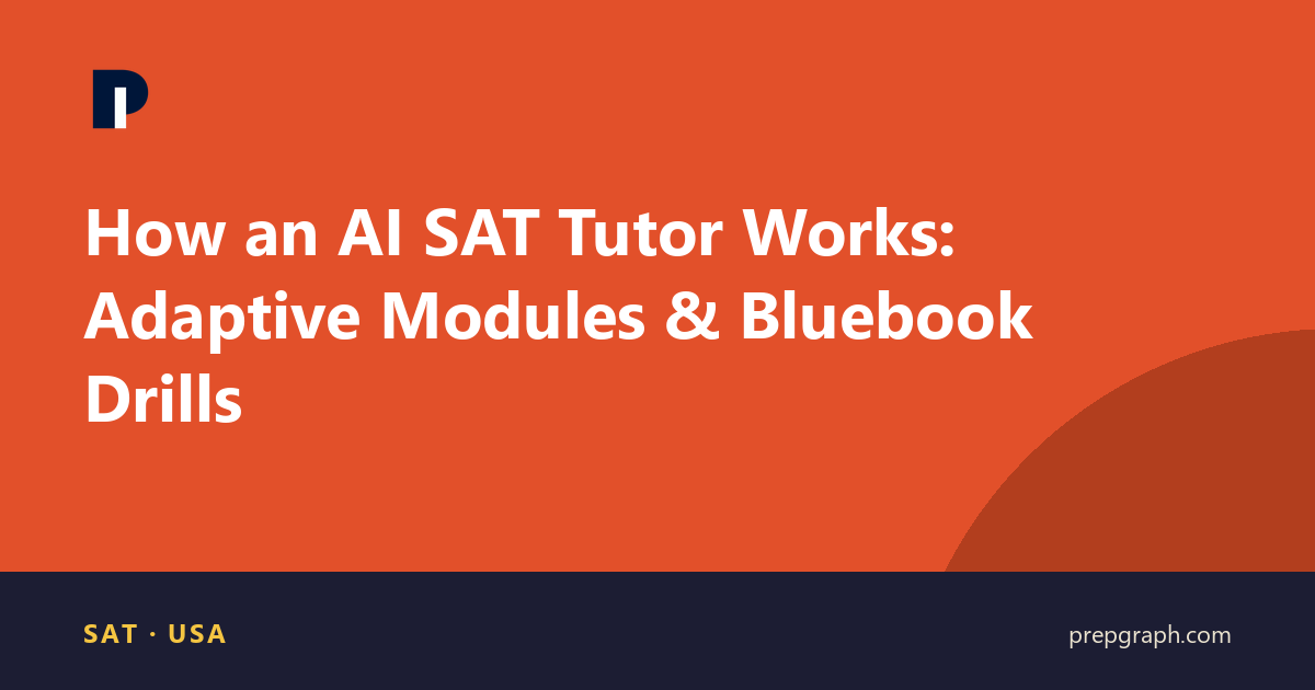 How an AI SAT Tutor Works: Adaptive Modules & Bluebook Drills