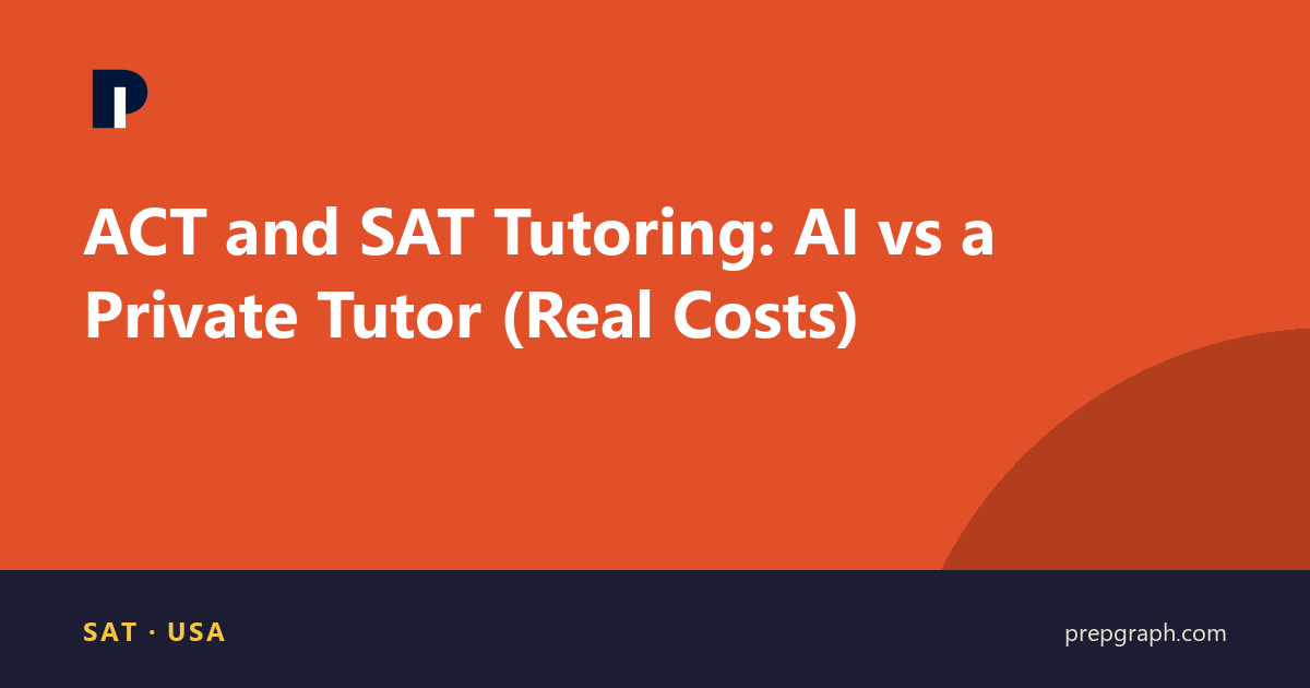 ACT and SAT Tutoring: AI vs a Private Tutor (Real Costs)